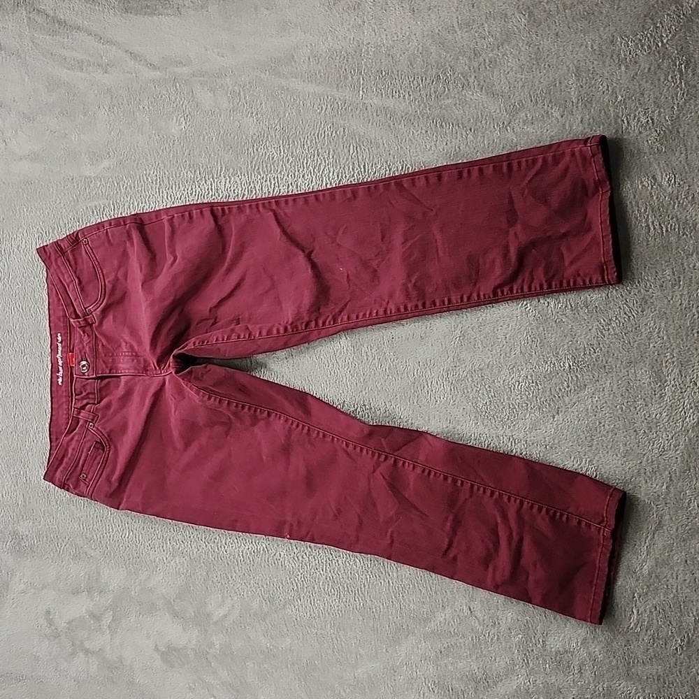 Vintage Bum Equipment Jean's Women's Size 10 Ruby Red Straight Leg Casual